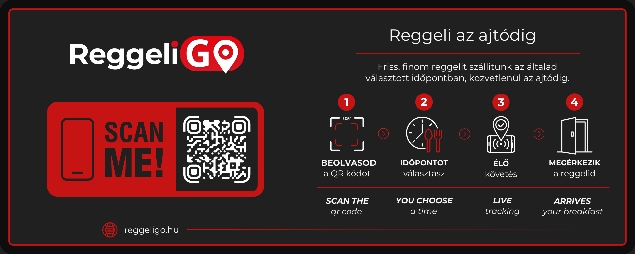 ReggeliGO szobai QR tábla